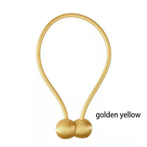 Rope curtain tieback